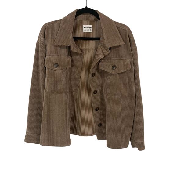 Cisono Outerwear gorpcore utility casual corduroy fall layering shacket size S - Picture 1 of 6